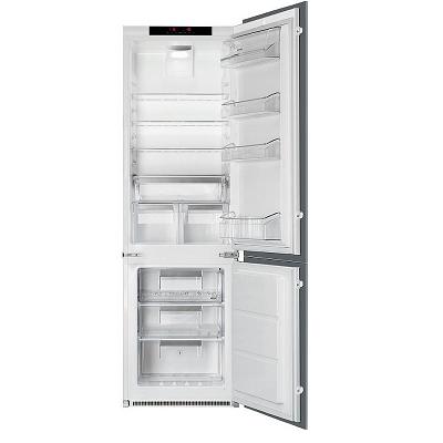 Хладилник с фризер за вграждане 280л - SMEG C7280NLD2P