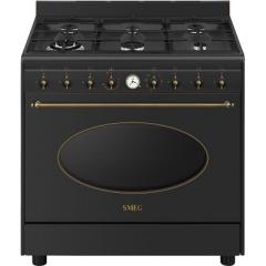SMEG CO96GMA9 - Комбинирана готварска печка 90см