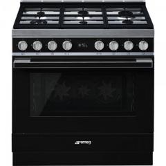 SMEG CPF9GMBL1 - Комбинирана готварска печка 90см