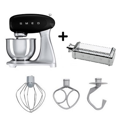 Кухненски робот + приставка нож за спагети - SMEG-SMF01BLEU + SMSC01