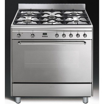 Комбинирана готварска печка 80см - SMEG SCB80MFX5