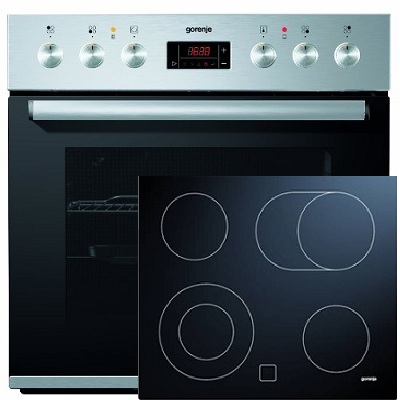 Фурна и плот за вграждане GORENJE-BC7457ZX + ECD620ESC