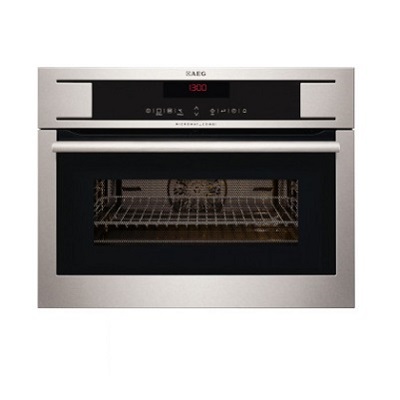 Мултифункционална фурна за вграждане с интегрирани микровълни 43л - AEG KM8403101M
