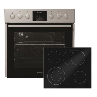 Фурна и плот за вграждане GORENJE-BC637E37X + ECD620SC