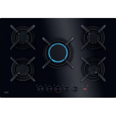 Газов плот 5 зони - AEG HKB75453NB