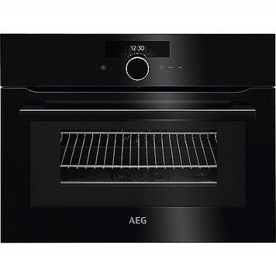 Мултифункционална фурна за вграждане с интегрирани микровълни 43л - AEG KMK861000B