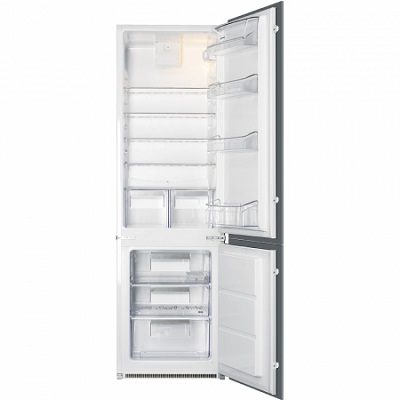 Хладилник с фризер за вграждане 272л - SMEG C7280F2P