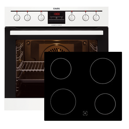 Фурна и плот за вграждане AEG-EP3013021W + CE5800