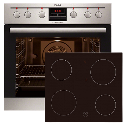Фурна и плот за вграждане AEG-EE3003031M + CE5800