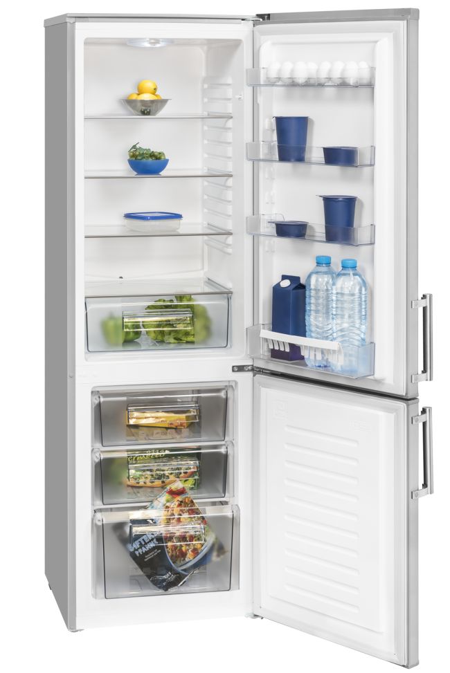 Хладилник с фризер 241л  - EXQUISIT KGC250/70-1A++IX