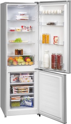 Хладилник с фризер 264л - EXQUISIT KGC265/70-A++IX