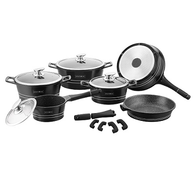 Комплект за готвене 14 части - ROYLTY LINE 1014M