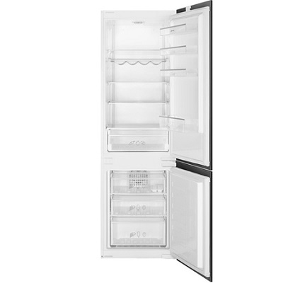 Хладилник с фризер за вграждане 262л - SMEG C2M170NF