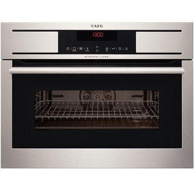 Мултифункционална фурна за вграждане с интегрирани микровълни 43л - AEG KM8403001M