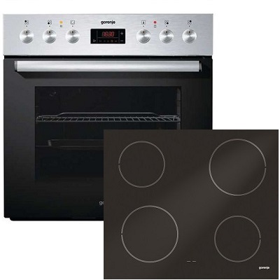 Фурна и плот за вграждане GORENJE-BC6306ZX + ECD611SC