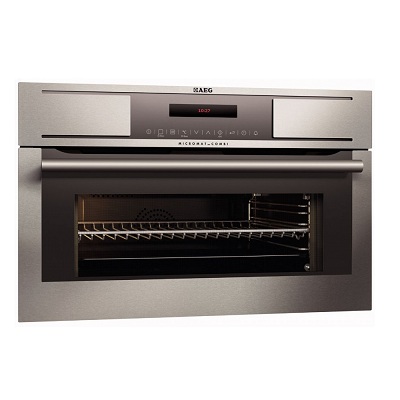 Мултифункционална фурна за вграждане с интегрирани микровълни 36л -  AEG KM8100001M